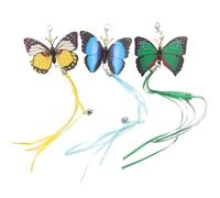 UTHCLO Lot de 3 Têtes de Rechange Chat, Stimulantes, Couleurs Bleu, Vert et Jaune, Recharges pour Jouets de Chats D’intérieur, Accessoires pour Chatons et Jeux Interactifs