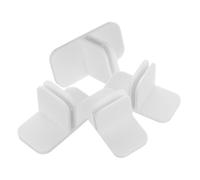 UTHCLO Lot de 4 Clips de Fixation en Plastique Fiables pour Séparateurs de Tiroirs Domestiques, Pince de Séparation Petite Taille pour Rangement Cuisine, Salle de Bain et Bureau,
