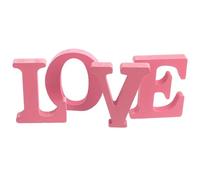 UTHCLO Lot de 4 Décorations en Bois Love Rose Ornement en Bois pour Décoration de Mariage et Saint-Valentin Embellissement DIY Lettres d'amour et Intérieur Présent Couple Amoureux