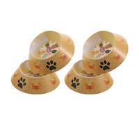 UTHCLO Lot de 4 Gamelles Jetables en Papier pour Funérailles d'animaux de Compagnie, Accessoires Commémoratifs pour Chiens et Chats, Bol Papier pour Cérémonie Funéraire, Objet