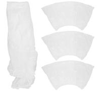 UTHCLO Lot de 4 Housses Jetables Transparentes en PE, Housse de Protection Étanche pour Moto et Vélo, Taille L, Résistante la Pluie la Poussière, pour Usage Extérieur et Protection