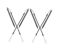 UTHCLO Lot de 4 Stylets Résistifs avec Cordon à Ressort pour Écrans Tactiles, Professionnels et Industriels, Conception Métallique, Écriture Précise, Utilisation Point de Vente et PDA,