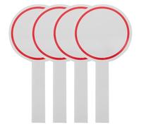 UTHCLO Lot de 4 Tableaux de Score Effaçables en Mousse 10x20 Cm, Tableau Blanc Portable Face pour Vote et Notation des Juges, pour Ventes aux Enchères et Événements