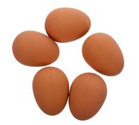 UTHCLO Lot de 5 Balles Rebondissantes pour Chien Œufs de Simulation en Caoutchouc Souple Taille 4x6 Cm Jouet Interactif pour Entraînement Intérieur et Extérieur Chiots et Chiens Moyens