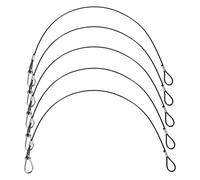 UTHCLO Lot De 5 Lanternes Murales Suspendues en Fil De Fer pour Paniers, Nichoirs Et Supports pour Plantes, Mangeoires Et Pots, avec Crochets Noirs.