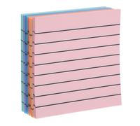 UTHCLO Lot de 6 Blocs-notes Autocollants en Papier Coloré Lignes, 30 Feuilles par Carnet, pour Marquer Points Clés et Classer Archives la Maison Bureau
