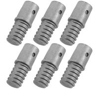 UTHCLO Lot de 6 Embouts Filetés en Métal 22 pour Manche à Balai 22 Cm, Adaptateur de Poignée D’outil de Nettoyage, Connecteur D’extension pour Balai, Réparation Rapide et Solide