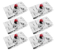 UTHCLO Lot de 6 Pochettes à Vin Rechargeables 2L avec Bec Verseur Pochettes à Vin Réutilisables en Matériau Solide pour Sorties en Plein Air Camping et Conservation Pratique des