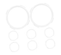UTHCLO Lot de 8 Anneaux de Remplacement Blancs pour Tunnel de Cage à Hamster, Connecteurs DIY pour Tubes Courbes et Droits, Accessoires Compatibles Cage Souris, Extension Modulable