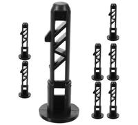 UTHCLO Lot de 8 Goupilles de Charnière en Plastique pour Couvercle de Poubelle à Roulettes 120L Clips de Fixation Robustes pour Pièces Détachées de Poubelle Extérieure Accessoires de