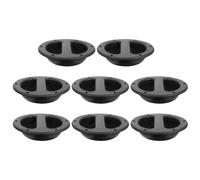 UTHCLO Lot de 8 Poignées Rondes Noires pour Boîtier D'enceinte Audio 146x38 Mm, Poignée de Fixation Caisson de Haut-Parleur Scène, Accessoires de Levage Ergonomiques et Résistants