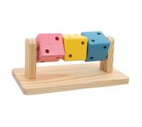 UTHCLO Mâcher Bois pour Petits Animaux Cube Multifonction pour Rongeurs Jouets Enrichissement Hamster et Soins Dentaires Accessoires Cage pour Hamsters Nains Gerbilles et Rats