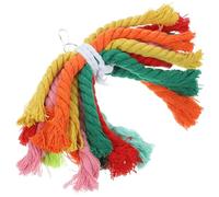 UTHCLO Mâcher en Corde de Coton pour Perroquet, Promoteur de Dents Saines, Facile à Installer la Cage pour Oiseaux comme Perruches et Gris D'afrique Plusieurs Styles