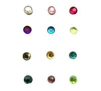 UTHCLO Magnétiques 12pcs en Acrylique pour Verre à Vin Réutilisables et Lavables, Couleurs Couleur Aléatoire pour Bars et Fraternités