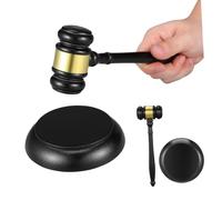 UTHCLO Maillet de Juge en Bois Foncé, Maillet D’Audience, Usage Quotidien | Bois Finement Poncé, sans Bavure, Résistant à Casse, Accessoire Pratique pour Réunions et Enchères