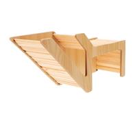 UTHCLO Maison Bois pour Petits Animaux avec Tunnel Cachette Confortable et Sécurisée pour Hamster Cobaye Rat et Lapin Nain Aire de Repos et Jeu Naturelle