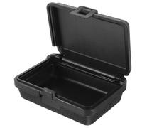 UTHCLO Mallette de Transport Rigide Étui Protecteur Pratique en Plastique Noire pour Petites Boîtes de Rangement D'outils pour Randonnée et Bateau
