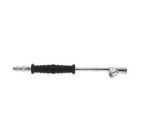 UTHCLO Mandrin Pneumatique Métal Robuste à Double Tête avec Manche Caoutchouc Antidérapant Embout Inclinable pour Valves Voiture et Outil Gonflage Poids Lourd Adapté Aux Pneus Camion