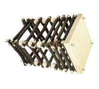 UTHCLO Mangeoire à Lapins en Bois Système à Boucle, Prévient la Suralimentation, Accessoire Pratique pour Alimentation Lapin Petite Taille