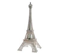 UTHCLO Maquette LED Tour Eiffel en Métal Électroplaqué Argenté, Décoration Lumineuse Intérieure pour Maison et Bureau, Ornement Créatif et Chic pour Salon Moderne, Présent Original