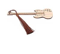 UTHCLO Marque-page Bambou Forme Guitare Design Créatif Léger et Pratique pour Lecteurs Étudiants et Écrivains Cadeau Original et Fin