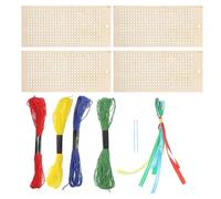 UTHCLO Marque-pages à Broder en Bois Vierge Creux, Lot de 1 Set de Pièce, Modèle Soi-même pour Point de Croix, Léger et Compact, pour Étudiants et Amateurs de Broderie, Accessoire
