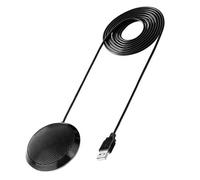 UTHCLO Microphone USB à Condensateur Noir en Métal pour Laptop et Notebook | Voix Nette, Branchement USB Simple, Réponse 20hz-20khz, Sensibilité 34db