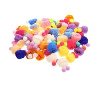 UTHCLO Mini Chapeaux Tricotés en Laine Double Pompons, 4 Cm, Artisanaux Et Colorés, pour Loisirs Créatifs, Décoration De Poupées Et Fêtes, Lot de 100 Pièces