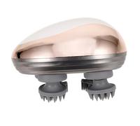 UTHCLO Mini Masseur Électrique Portable pour Chevelu Massage Vibrant Étanche Soulagement des Tensions et Maux de Tête Usage Maison Voyage et Bureau Blanc