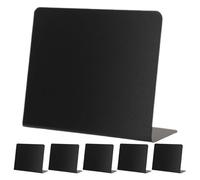 UTHCLO Mini tableaux noirs 6Pcs en PVC 100 x 75 mm pour table de restaurant et décoration de bureau, étiquettes alimentaires réutilisables pour buffet
