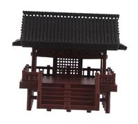 UTHCLO Miniature Pavilion Ornament Double Layer Ancient Chinese Architecture for Fish Tank Decoration Compact Bonsai Figurine for Desktop and Aquarium Landscaping