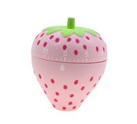 UTHCLO Minuteur Cuisine Mécanique Fraise, Rappel Cuisine Précis, Minuterie Manuelle, Fonction Compte à Rebours, Convient pour Pâtisserie Et Étude, Design Fruité, Usage Maison Et Classe