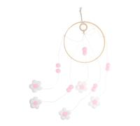UTHCLO Mobile Pour Berceau Décoratif En Feutrine Rose Clair, à Suspendre Sonore Apaisante Pour Chambre D'garçon Et Filles, Décoration Suspendue Douce Et Légère, Bébé Et Boutique Garçon Et Filles