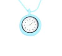 UTHCLO Montre à Quartz Suspendue en Silicone Bleue, Ronde, Simple