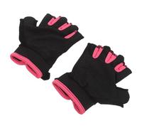 UTHCLO Moufles de Sport en Nylon Demi-Doigts pour Garçon et Filles Rose | Antidérapants, Souples et Faciles à Enfiler, pour Skateboard et Gymnastique, Tailles Garçon et Filles 4 à 12