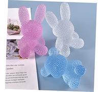 UTHCLO Moule Silicone Époxy DIY pour Création Ornements Lapin Diamant Durable et Écologique pour Artisanat et Décoration