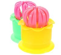 UTHCLO Moules à Pâtisserie en Plastique 2 Pièces Jaune et Vert pour Brioches Vapeur et Raviolis, Ustensiles Cuisine pour Fabrication de Baozi, Outil Pâtissier Floral pour Cuisson Vapeur