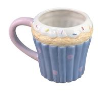 UTHCLO Mug à Café en Céramique 510 Ml de Cupcake Tasse Originale Texturée pour Thé Chocolat Chaud et Boissons du Petit-Déjeuner Mug Décoratif Pratique et Compatible Micro-Ondes