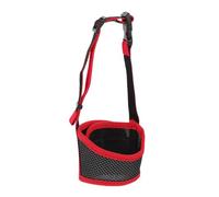 UTHCLO Muselière Anti-Morsure Réglable pour Chien, Couvre-Bouche en Nylon Léger, Taille S Rouge, Dispositif de Sécurité pour Empêcher Morsures, Adapté aux Petits Chiens, Usage Quotidien