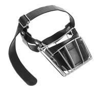 UTHCLO Muselière pour Chiens Petits et Moyens Acier Inoxydable Réglable Confortable et Respirante Couverture Bouche Permettant de Boire pour Entraînement et Prévention des Morsures et