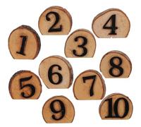 UTHCLO Numéros de Table Résistant à L'usure et Facile à Nettoyer Mariage en Bois de Design Simple et Chic, pour Événements à Domicile et Anniversaires