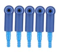 UTHCLO Outil de Changement de Liquide de Frein Lot de 5 Connecteurs de Purge D'huile de Frein en ABS Bleu Ajustement 3 Niveaux Connexion Ferme pour Voiture