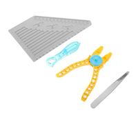 UTHCLO Outils de Séparation pour Briques de Construction, Ensemble Complet avec Pince Jaune, Lève-Briques Bleu, Règle de Mesure et Extracteur, Accessoires Légers et Portables