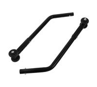 UTHCLO Paire de Roues Anti-basculement en Alliage D'aluminium Noir pour Fauteuil Roulant Électrique, Accessoire de Butée de Recul Robuste, Pièces de Prévention du Recul pour Aide