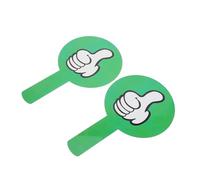 UTHCLO Palettes de Vote Double Face 2 Pcs, Pagaies Ergonomiques en Plastique, Signalisation Éducative pour t Jury, Outils Pédagogiques pour Activités Scolaires