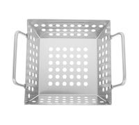 UTHCLO Panier de Barbecue Acier Inoxydable avec Drainage pour Légumes et Fruits Panier Multifonction pour Griller et Frire Accessoire Pratique pour Cuisson Saine Extérieur