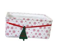UTHCLO Panier de Rangement en Tissu Oxford à Thème Noël Panier de Rangement pour Maison et Bureau Multifonction pour Organiser Jouets et Accessoires de Noël