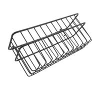 UTHCLO Panier De Rangement Mural sans Perçage Panier Fil Métallique Noir Organisateur Pegboard Crochet pour Panneau Perforé Étagère Murale Compacte pour Garage Et Atelier Installation Fac