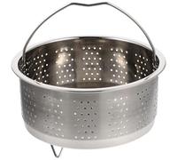UTHCLO Panier Vapeur pour Casserole en Acier Inoxydable Argenté, Design Spécial Rond, Facile à Ranger, pour Cuire le Riz et Fruits de Mer à Domicile
