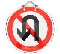 UTHCLO Panneau Interdit de Demi-tour Métal Réfléchissant Robuste et Résistant Aux Intempéries pour Allée et Route Signalisation de Confidentialité